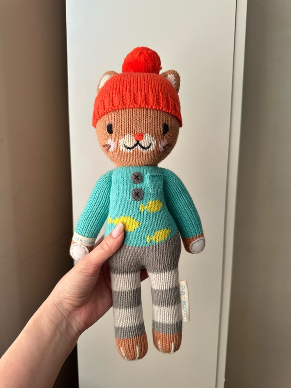 Cuddle and kind Maximus the cat knit doll little